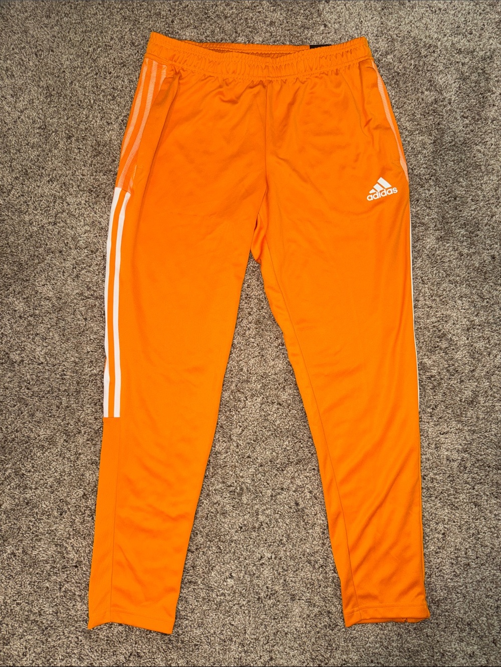 adidas Tennessee Volunteers Orange Men's Training Joggers with White Stripes